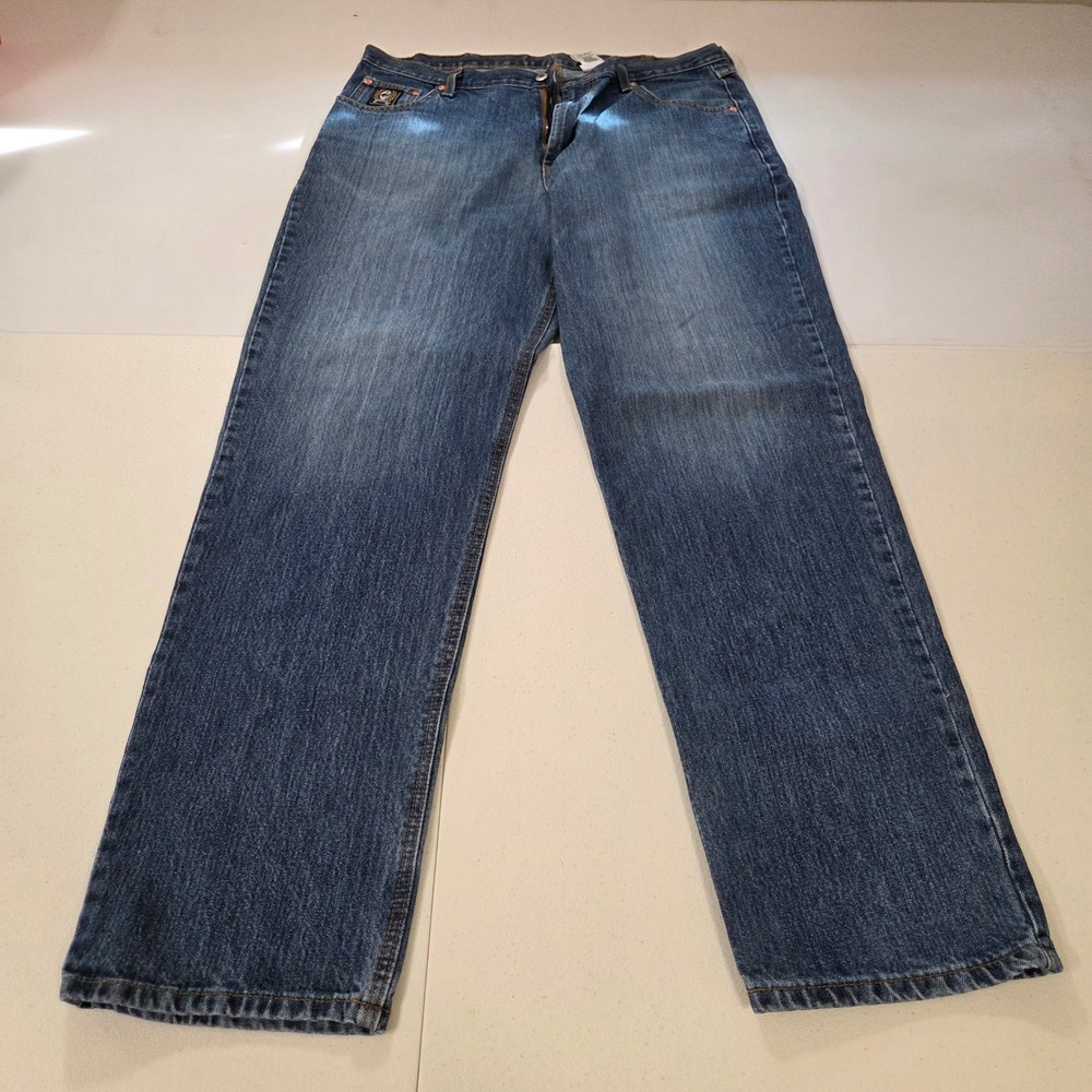 Cinch Mens Relaxed Fit Straight Leg Blue Denim Jeans MB90633002 Size 38x36